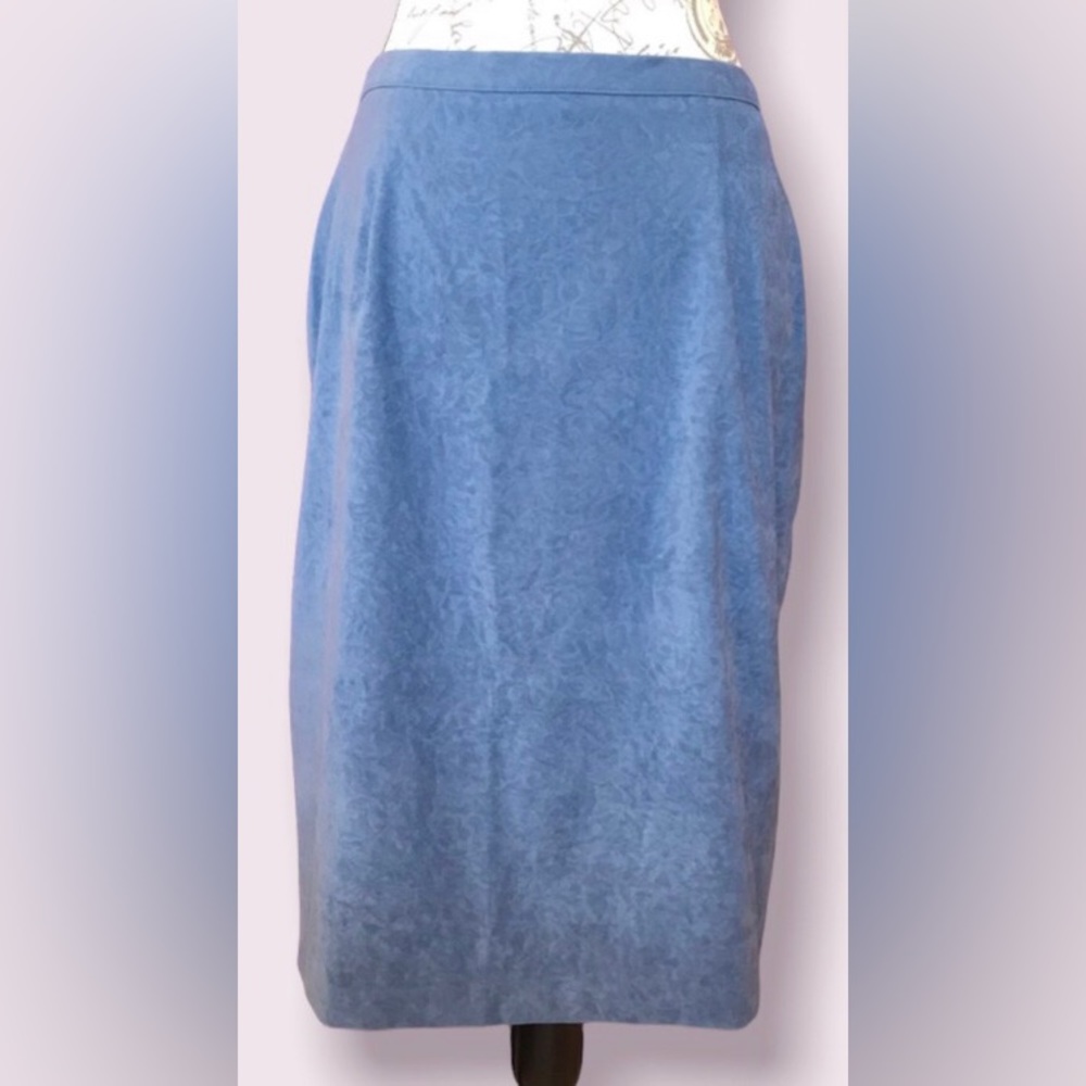 Blue Pencil Skirt, Size 12